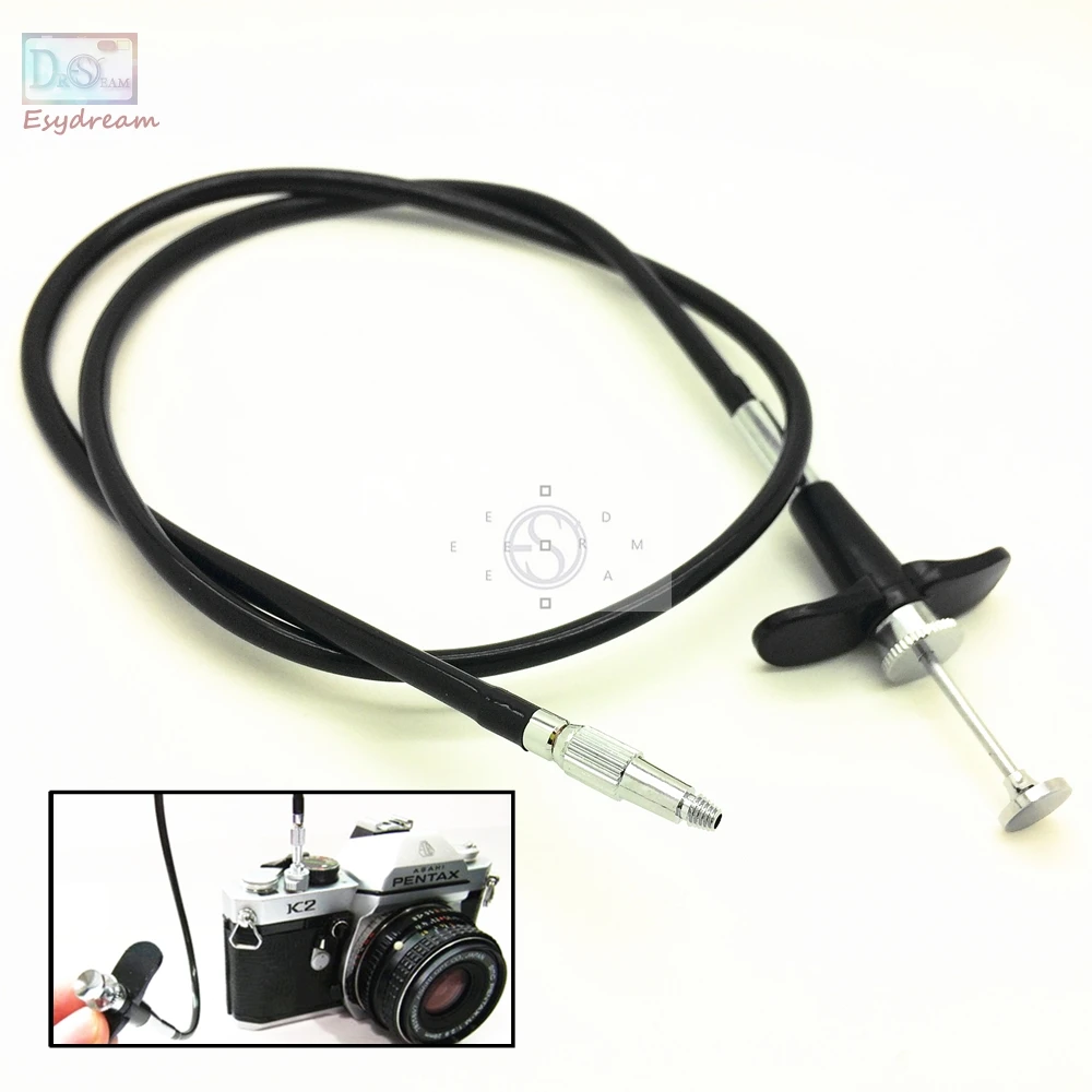 

28'' 70cm Mechanical Locking Camera Shutter Release Remote Control Cable Cord For Fuji Fujifilm Pentax Canon Nikon Film Cameras