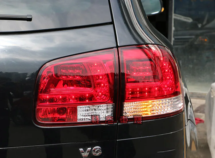 Автомобильный Стильный чехол для задней фары для Volkswagen VW Touareg 2003-2010 задний светильник s светодиодный задний светильник s