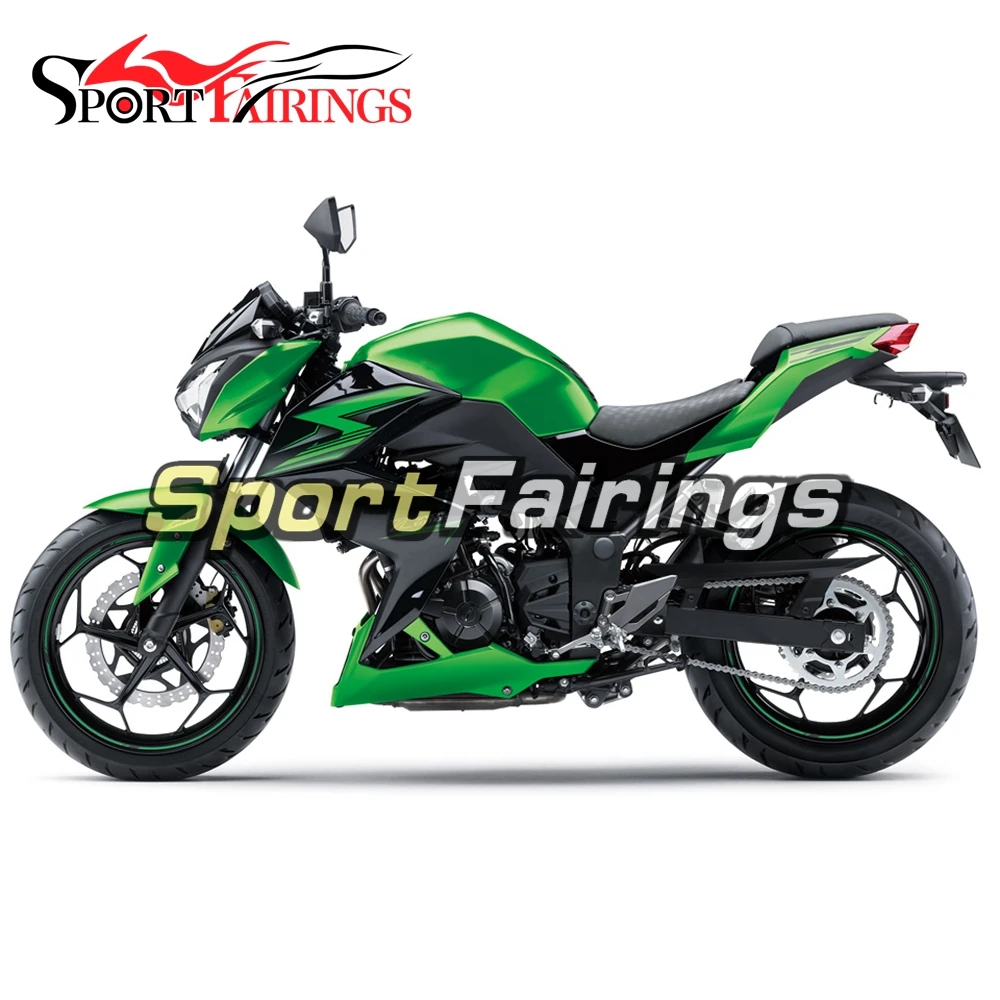 

Полный Мотоцикл Обтекатели для Kawasaki Z250 2015 2016 15 16 полный впрыск ABS пластик обтекатель комплект охватывает зеленый Carenes