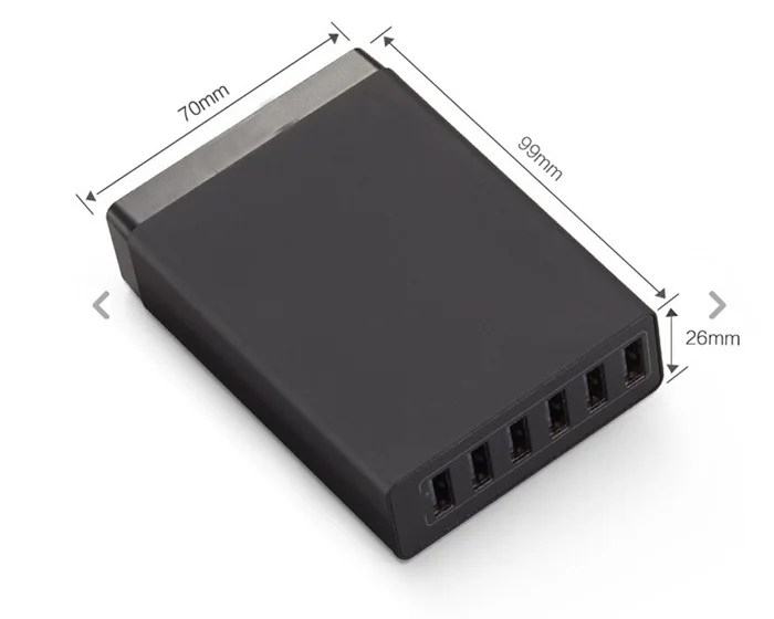 6-портовый USB Зарядное Устройство PowerPort 6 Мульти-Порт Адаптер Питания для iPhone S Плюс