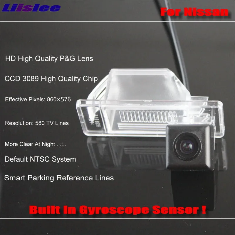Liislee HD CCD задняя камера для Nissan Qashqai J10 J11 / Dualis интеллектуальные парковочные треки