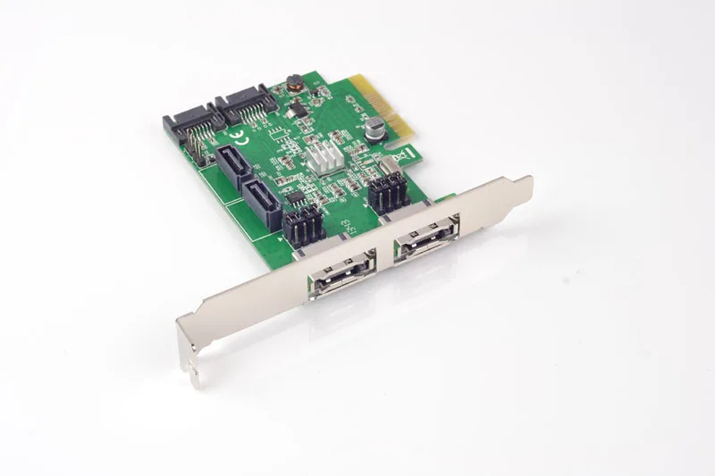 Плата Raid-контроллера PCI-E на 4 порта SATA3.0 с 2 портами внешнего eSATA | Компьютеры и офис