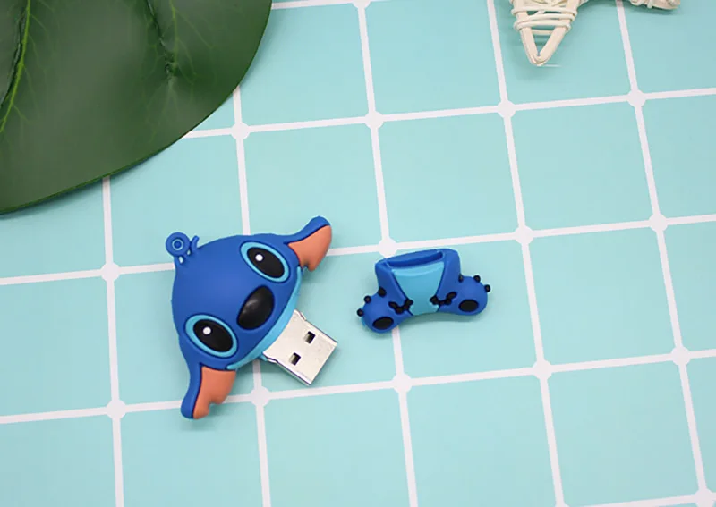 Настоящий мультфильм Лило& Ститч USB флэш-накопитель 4 ГБ 8 ГБ 16 ГБ 32 ГБ Большое Ухо Ститч Флешка карта памяти 64 ГБ флеш-накопитель U диск