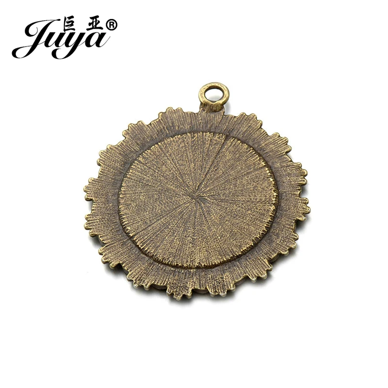 JUYA Fit 30 мм Стеклянная Камея Кабошоны рамка Базовая установка для Diy ювелирных