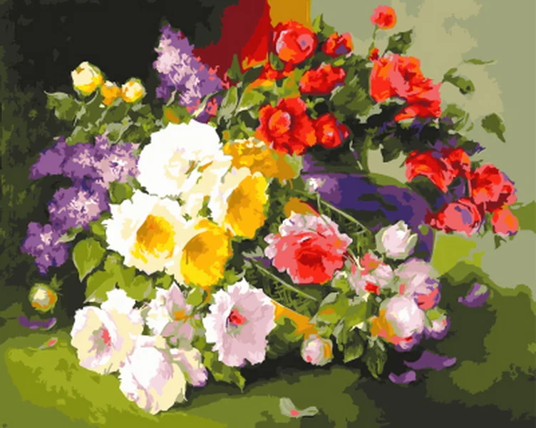 Выполненные живописи по номерам diy картина Картина маслом на холсте для