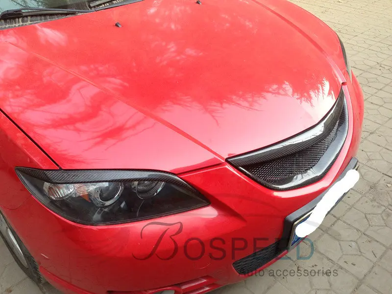 Подходит для MAZDA 3 M3 carbon fiber LIGHT бровей | Автомобили и мотоциклы