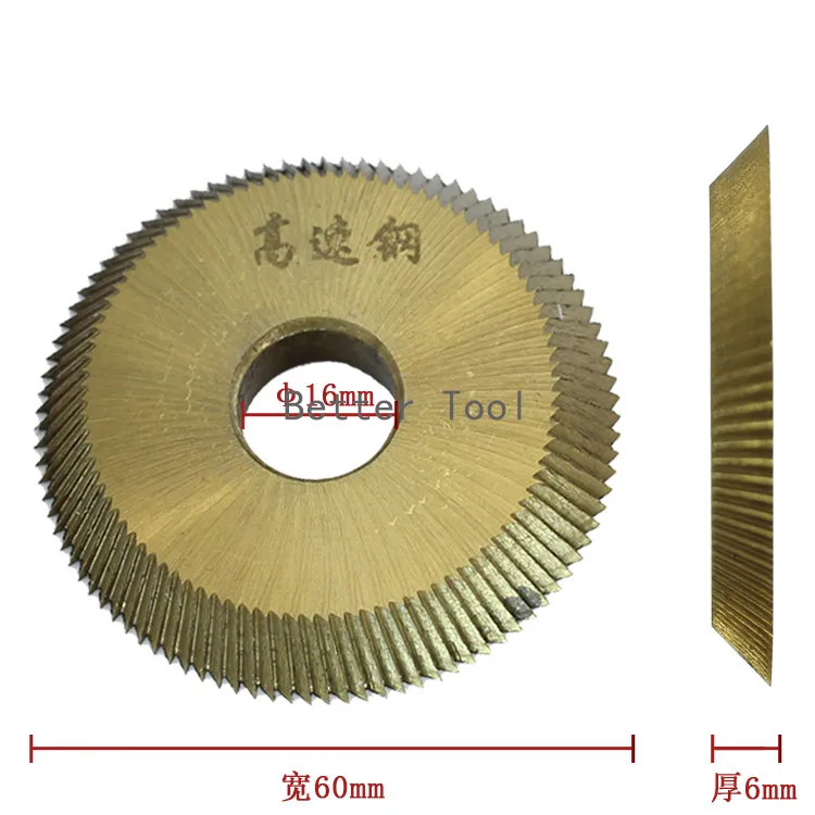 

HSS 16x60x6mm Key Cutting Blade For 238BS Or 2AS Or RH-2 Or BW-9 Horizontal Key Machine Disk Cutter Locksmith Tools