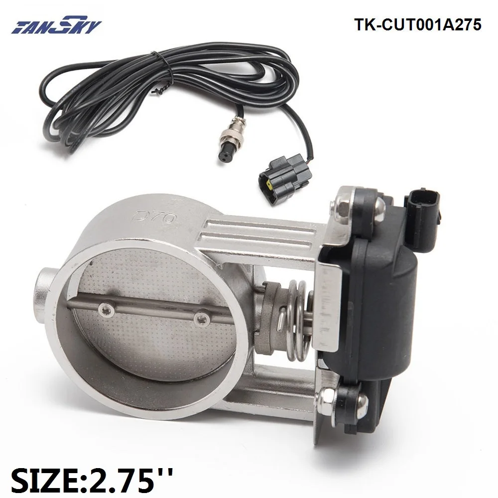size 2.75 inch " /2,25"/2," /2,75"/" Электрический выхлоп вырезанный клапан для выхлопа Catback Нисходящая труба TK-CUT001A25 - Цвет: size 2.75 inch