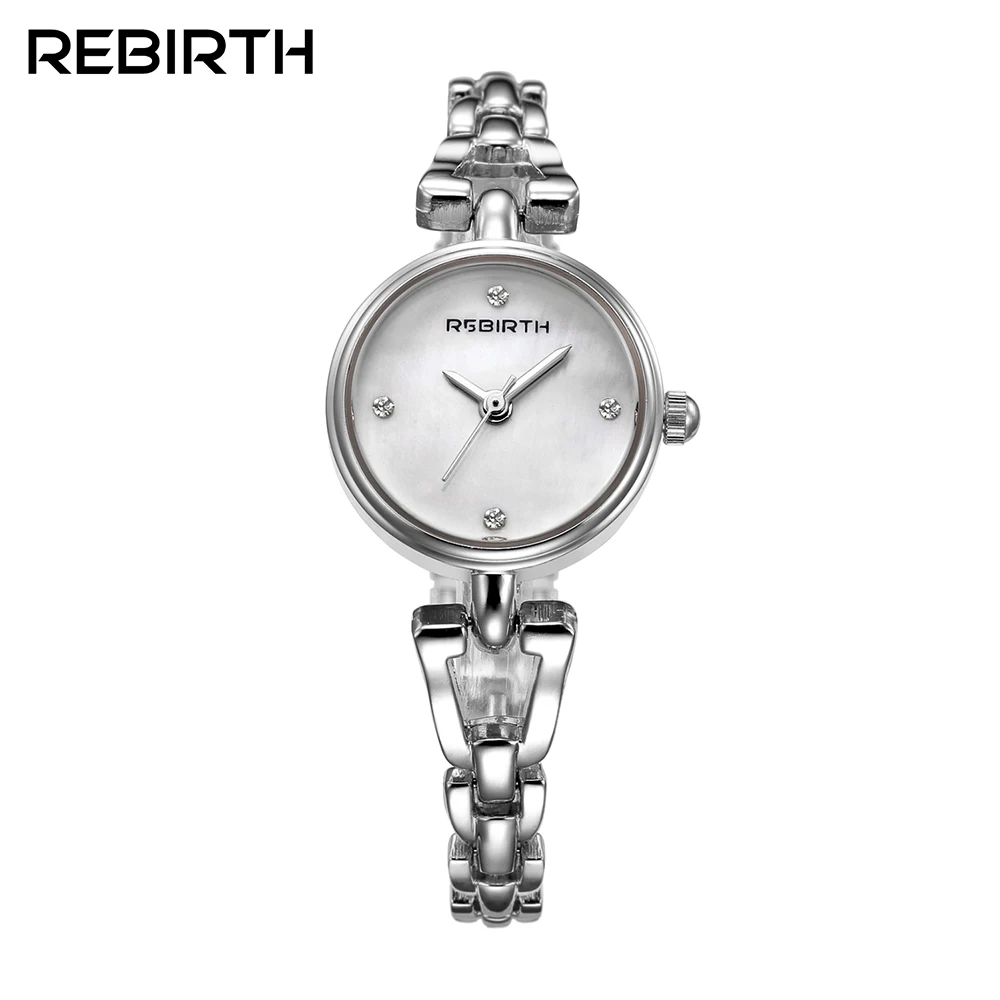 

2018 Fashion Design REBIRTH Famous Brands Luxury Women Clocks Gold Bracelet Watches Ladies Women WristWatches Relogio Femininos