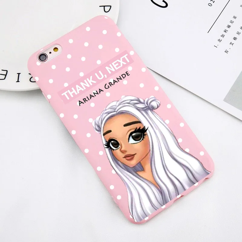 Чехол Ariana Grande Ag ciciber thank u, the next adoante из ТПУ для iPhone 4 5 6 7 8 plus x XR fundas Capa Cover - Цвет: --P