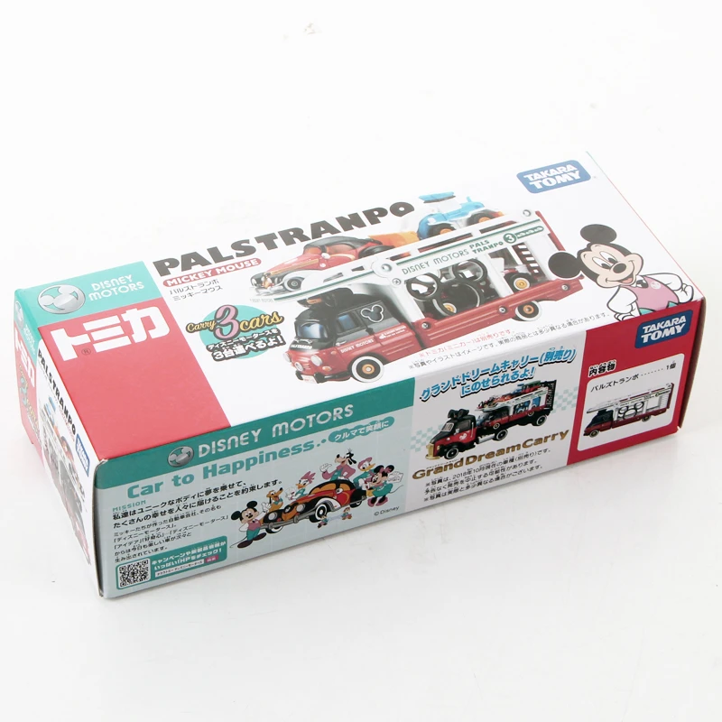 Tomica disney Motors PALS TRANPO Микки Маус транспортер Грузовик Металл литья под давлением