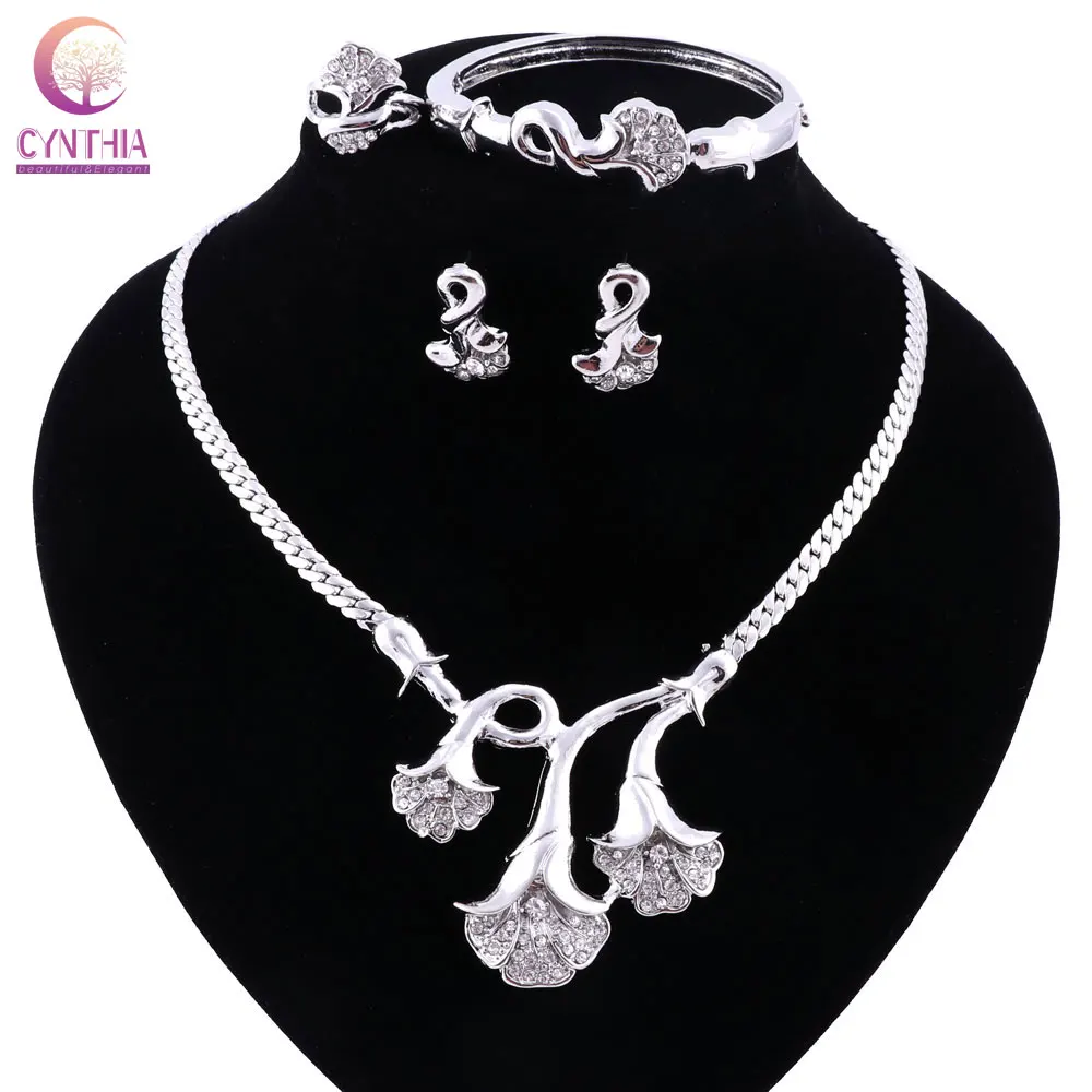 Позолоченное серебряное покрытие серьги браслет массивное ожерелье ювелирные