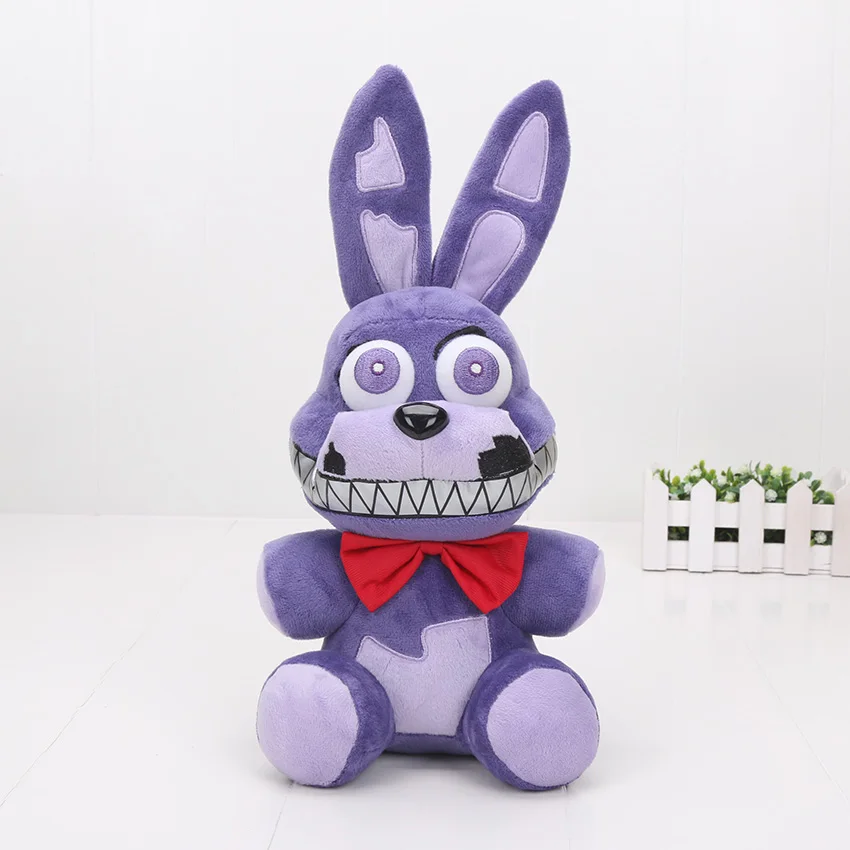 nightmare bonnie 25 см игрушка из игры «FNAF» пять ночей у Фредди плюшевые куклы сестра расположение медведь Фредди Фокси Бонни и Чика Мягкие плюшевые игрушки Детский подарок - Цвет: nightmare bonnie