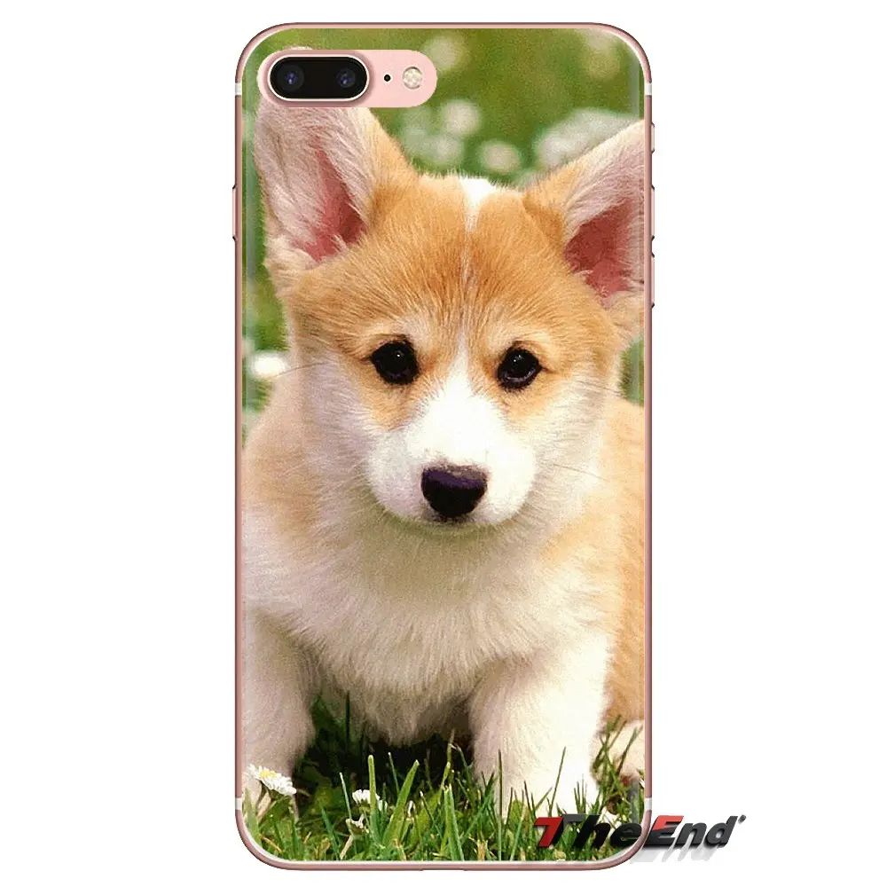 Мягкие прозрачные чехлы для Xiaomi Redmi 4A S2 Note 3 3S 4 4X 5 Plus 6 7 6A Pro Pocophone F1 Cute corgi dog puppies |
