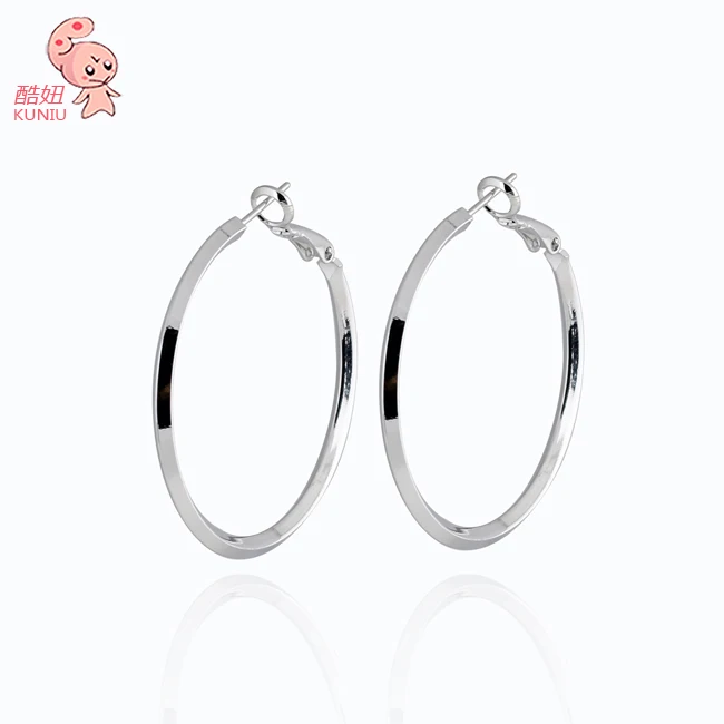 40 мм Гладкий обруч серьги ювелирные изделия|hoop earrings|earrings hoop earringshoop earrings jewelry |