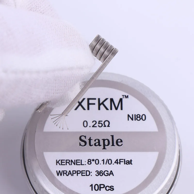 8xin 025 XFKM NI80 нихромовая Высококачественная готовая катушка для электронной сигареты RDA RTA RBA RDTA атомайзер нагревательный провод - Цвет: 8xin 025