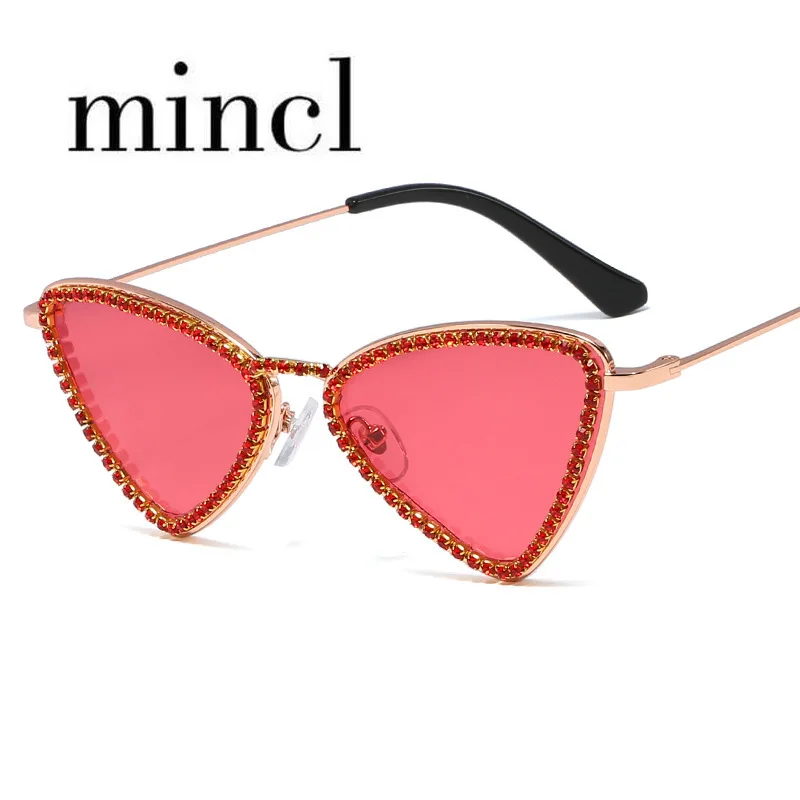 Квадратные Солнцезащитные очки со стразами 2019 модные половинки женские