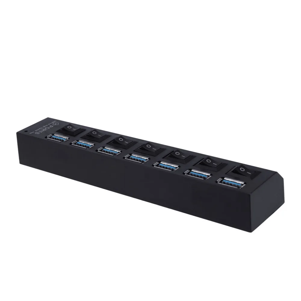 Тонкий размер дизайн USB3.0 Суперскоростной 7-портовый 5 Гбит/с концентратор