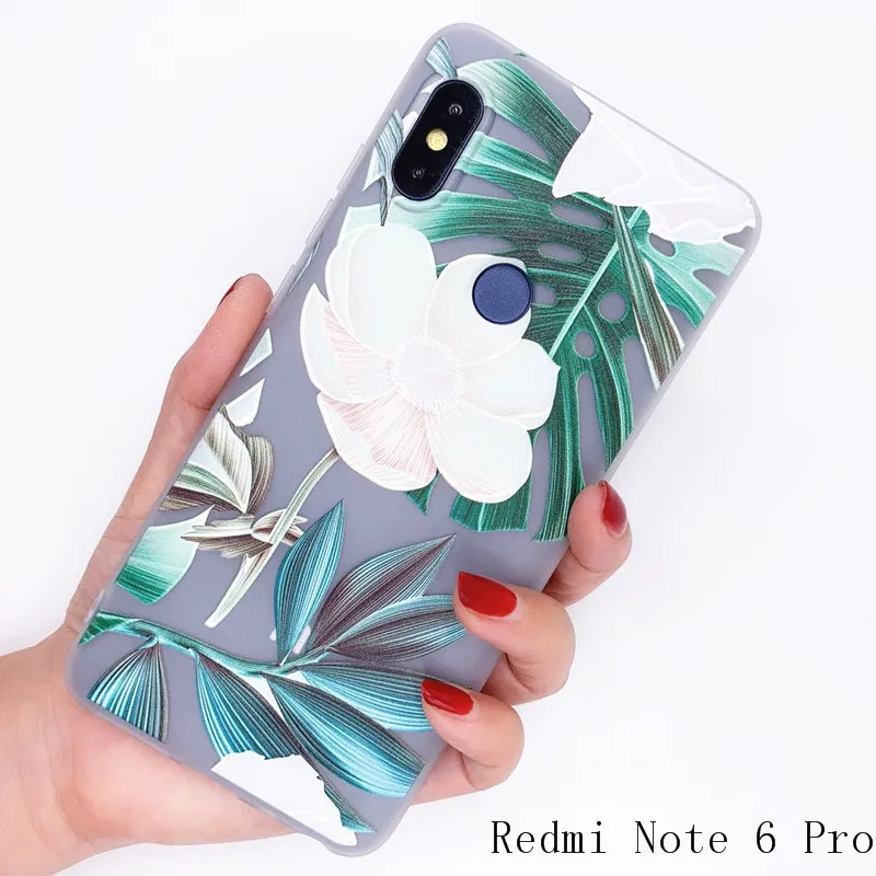 Чехол для Xiaomi Redmi note 6 Pro 15 цветов 3D узор новый дизайн мягкий силиконовый чехол из