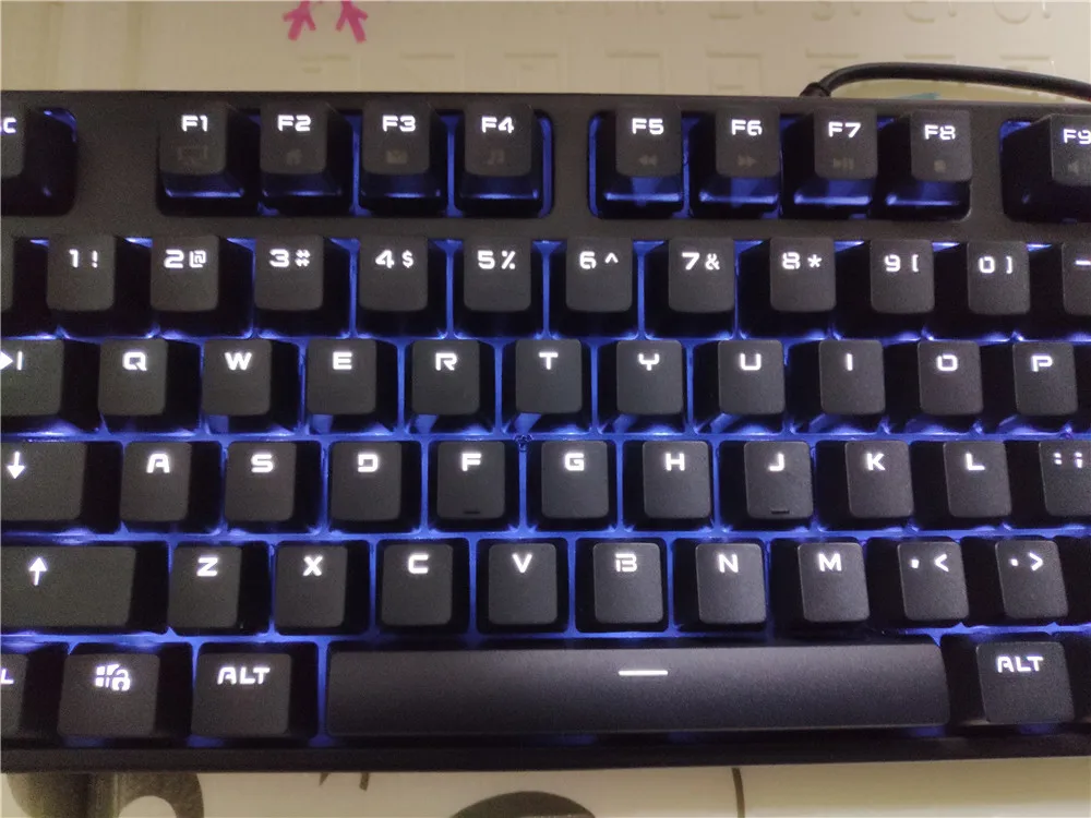 RK tenkeyless TKL Черный 87 Механическая клавиатура Вишневый коричневый синий переключатели rk87 игровая клавиатура Белый светодиодный NKRO с подсветкой