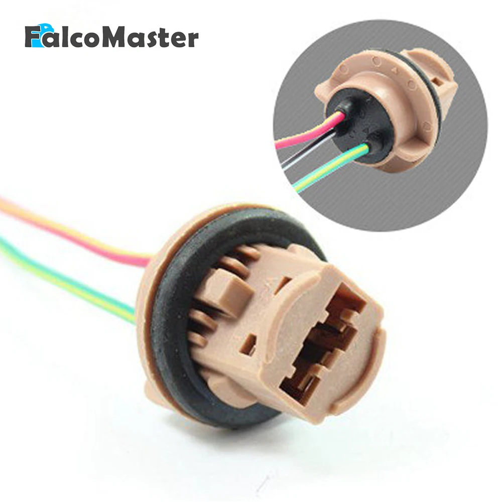 T20 7443 Base Car Bulb Double Wire Socket LED Lamp Brake Turn Signal Light Copper Core Wire