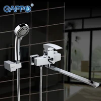 gappo bathtub sink faucet mixer bathroom shower faucet wall bath tub taps basin sink mixer bath shower set tap waterfall ga2207