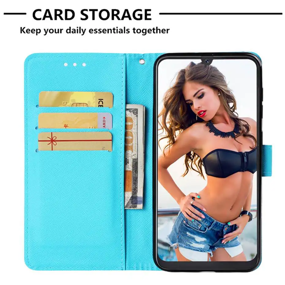 Чехол книжка для Samsung galaxy A10 A20 A30 A40 A50 S A70 A7 2019 кожаный чехол бумажник M30 A10|Бамперы| |