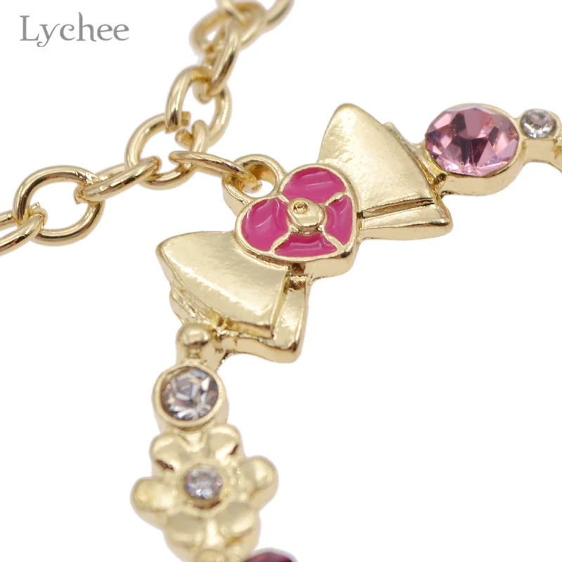 Личи Япония аниме Сейлор Мун милый луна брелок с котом Стразы бабочкой сумка