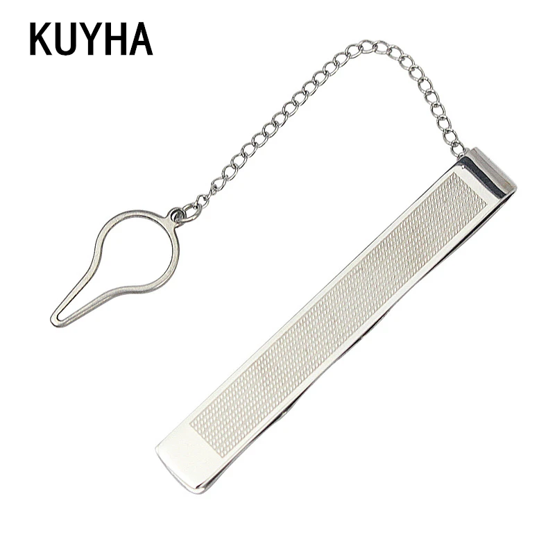 Модная мужская просто зажим для галстука Classic Silver/золото Цвет Для мужчин Бизнес