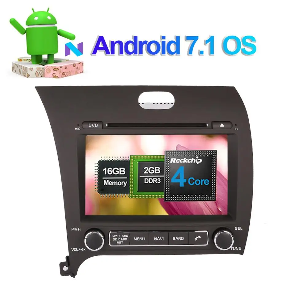 8-дюймовый Android 7 1/8 0 Восьмиядерный 4 Гб ОЗУ автомобильный радиоприемник стерео для