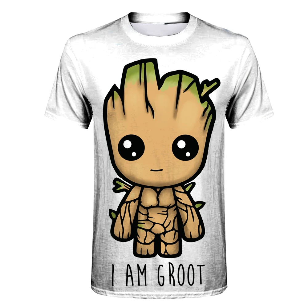 Супергерой Грут фильм галактика футболка с короткими рукавами летняя новая