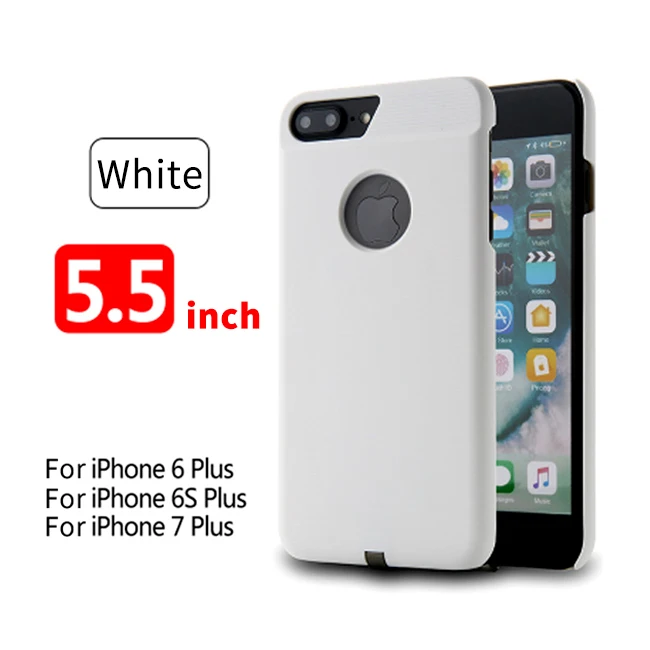 Qi Беспроводное зарядное устройство приемник чехол для iPhone 7 6 6s мобильный чехол для телефона Беспроводная зарядная подставка Док-станция чехол для iPhone 7 Plus 6 6s 8 - Тип штекера: White for Plus