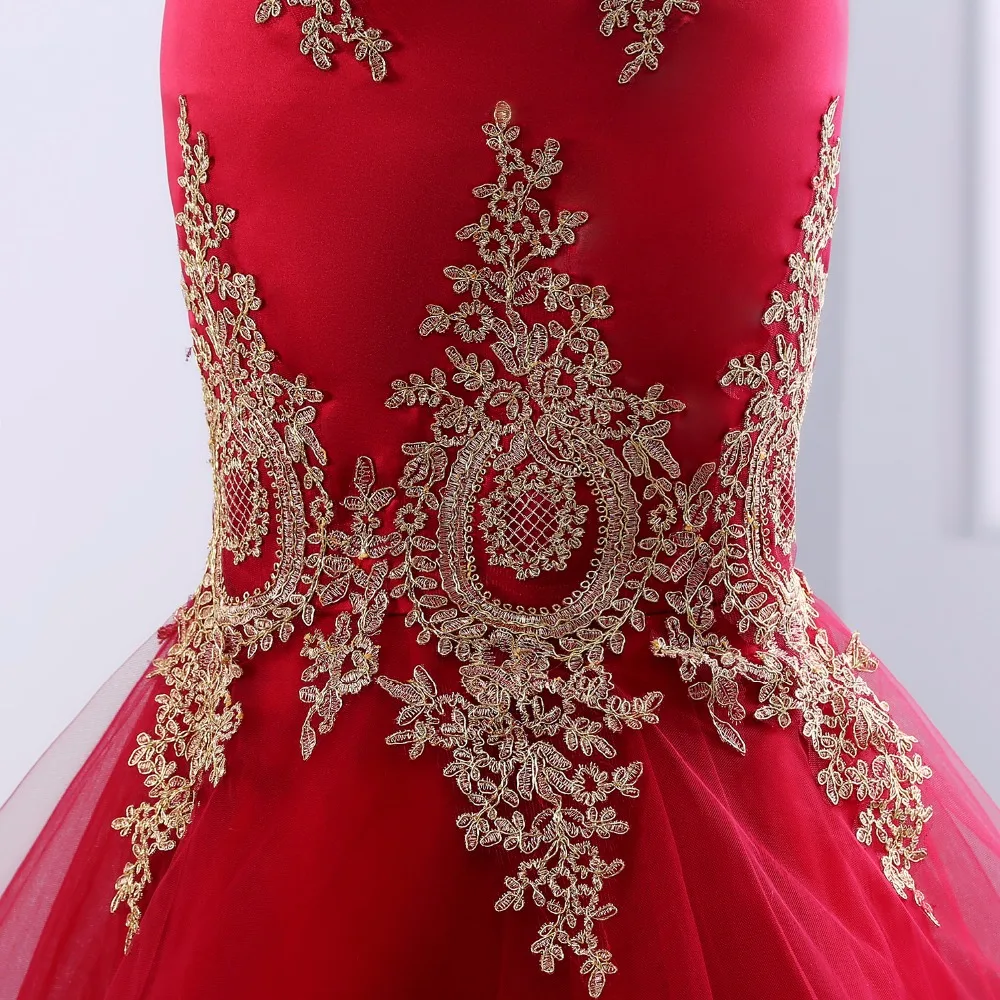

Elegant Off Shoulder Evening Dress 2020 Vestido De Festa Backless Mermaid Formal Prom Dresses with Embroidery Tiered GGF-87