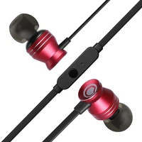ggmm c300 metal earphone headset in ear earphones music earbuds with microphone hd hifi sound for mobile phone mp4 mp3 pc