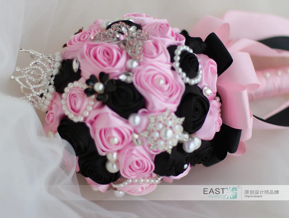 Брошь букет шелковая Свадебная Королевская корона свадебный подружки невесты