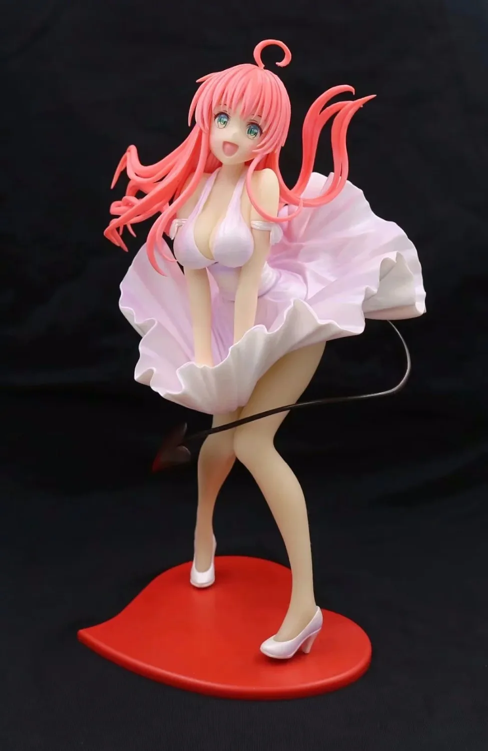 Аниме To LOVE Ru LaLa саталиновое платье деловое Ver. Мягкая грудь ПВХ фигурка