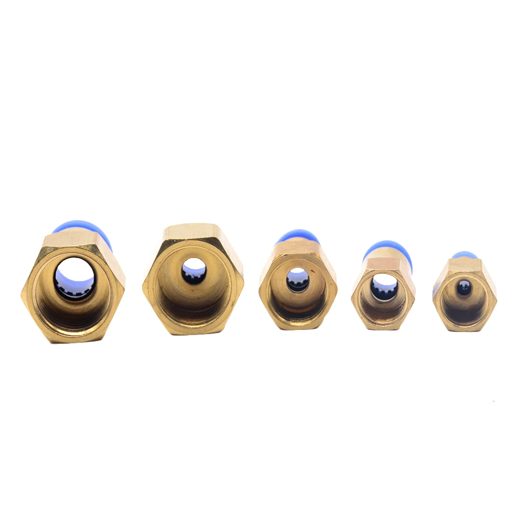 Пневматический Фиттинг PCF 4 мм 12 резьба M5 * 0 8 1/8 &quot1/4&quot 3/8 &quot1/2&quot воздушная женский