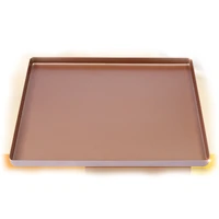 metal baking pastry tools rectangle champagne gold pizza pan for baking inserts cake tray pie bread loaf baking dish bm 014