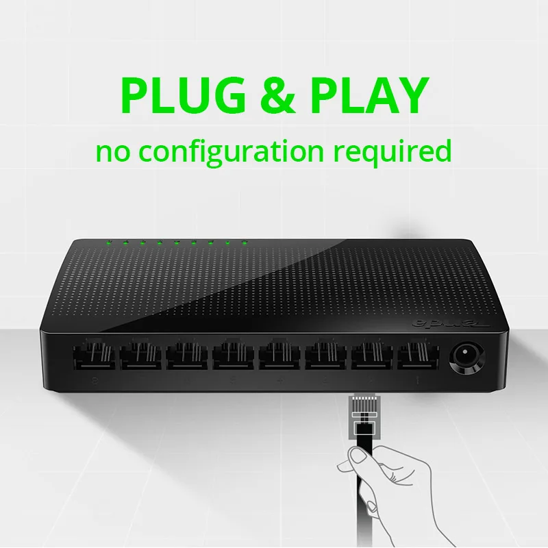 Tenda SG108 8 Порты и разъёмы гигабитный сетевой переключатели 8*10/100/1000 Мбит/с