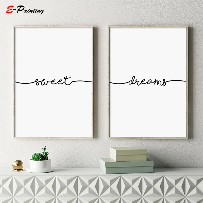 Nevery Go To Bed Angry Always Kiss The Good Night Quote плакат холст с принтом Настенный декор для спальни
