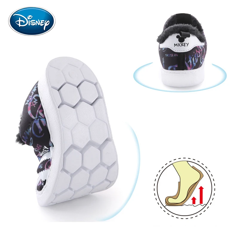 Disney детская повседневная обувь новая зимняя теплая бархатная нескользящая для