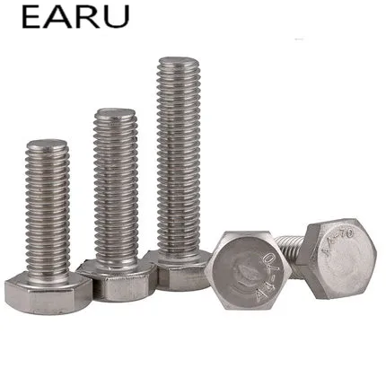 Болт-шестигранник DIN933 стандарта Rich размеров из нержавеющей стали 316 с гайкой, онлайн оптовая продажа от завода M6*10-M6*150.