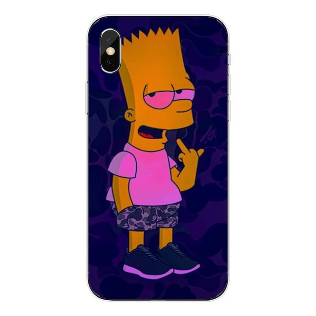 Soft TPU Simpson Homer J. Simpson Силиконовый мягкий прозрачный чехол для телефона iPhone X XS MAX XR 6 6s 7 8 plus SE 5S 5 Барт Симпсон задняя крышка чехол - Цвет: Soft TPU Simpson