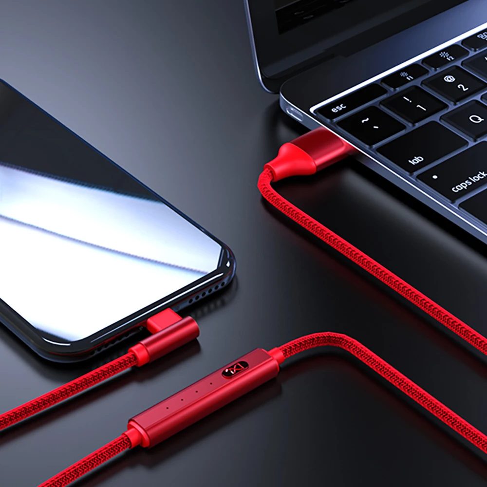 USB-кабель Ranboda с таймером и нейлоновой оплеткой 2 м 3 1 дюйма | Мобильные телефоны
