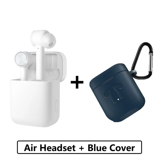 add Dark Blue case Xiaomi mi Airdots pro Air TWS Bluetooth гарнитура истинные беспроводные стерео спортивные наушники ANC переключатель ENC автоматическая пауза управление Touch mi 9 - Цвет: add Dark Blue case
