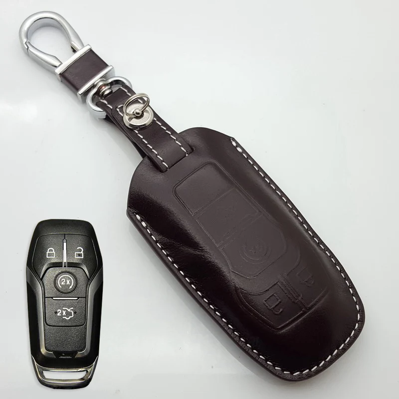 Кожаный чехол для автомобильного ключа Lincoln MKC MKX MKZ (Подходит для: 2014 2015) |