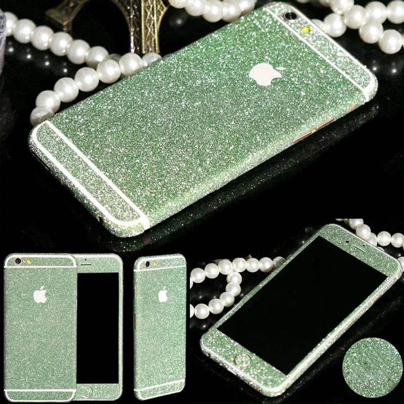 Bling Стикер Чехол Для Apple iPhone 6 s Plus Всего Тела телефон Оболочки Наклейку Кожи Блеск