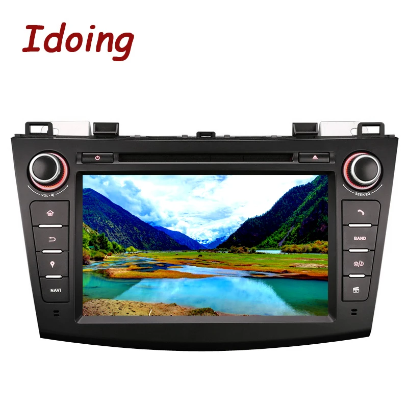 Idoing2Din для Mazda 3 рулевое колесо Android9.0 автомобильный DVD мультимедийный видео плеер HD