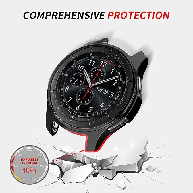 Для samsung Galaxy Watch 46 мм 42 мм чехол Высокое качество ТПУ Тонкий Смарт-часы Защитный чехол рамка Smartwatch аксессуары