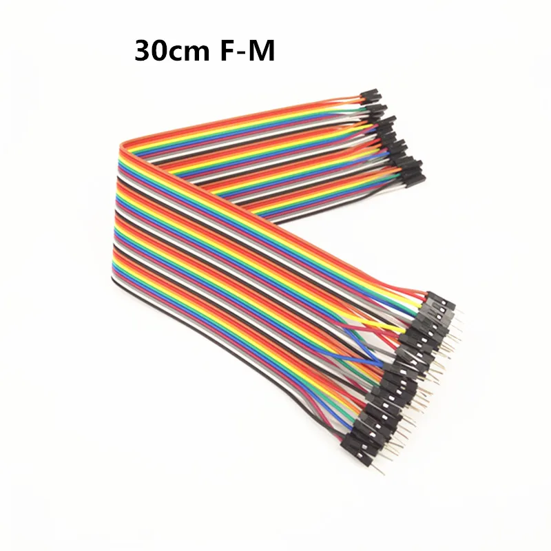 400 шт. 30 см кабель Dupont Папа мама перемычка линия 1P расстояние 2 54 мм для Arduino|jumper